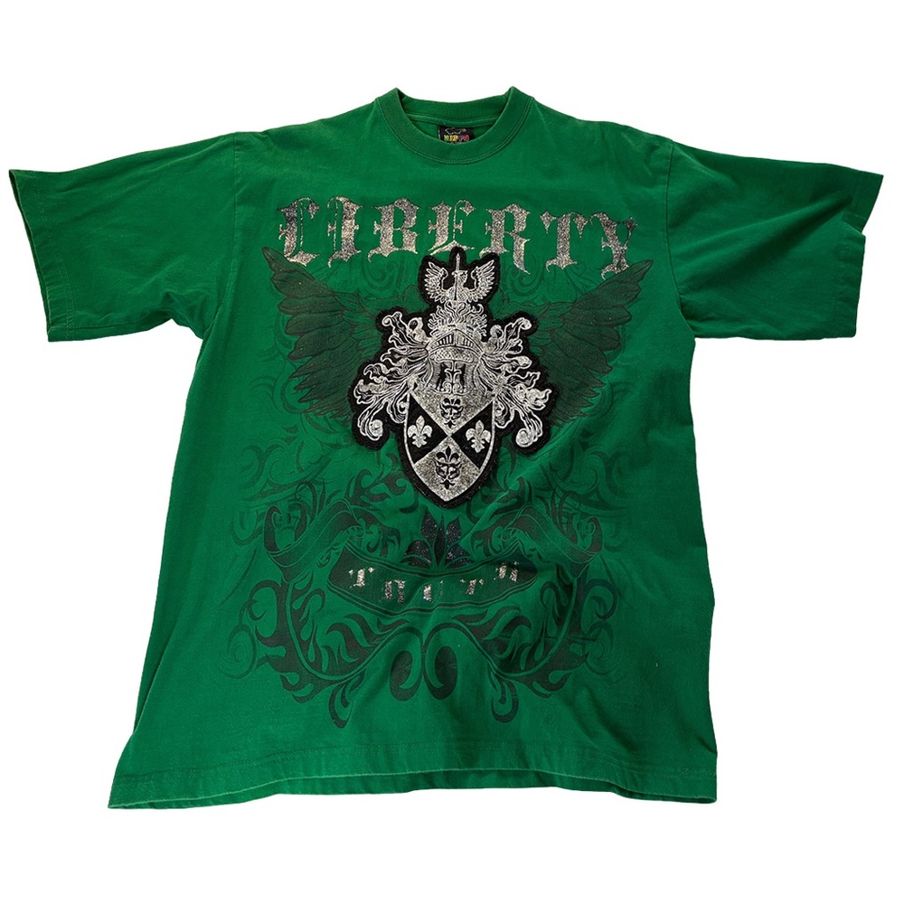 Hippo Y2K Green Graphic Tee